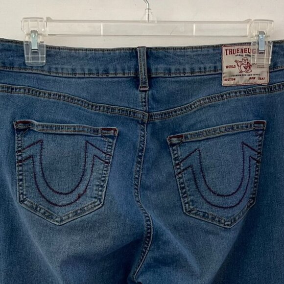 True Religion Woman's Jennie Curvy Mid-Rise Super Skinny JEans Sz 31 - Picture 6 of 13